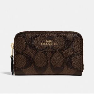 Coach zip around coin wallet
